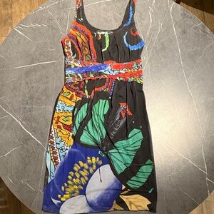 Desigual butterfly mesh dress